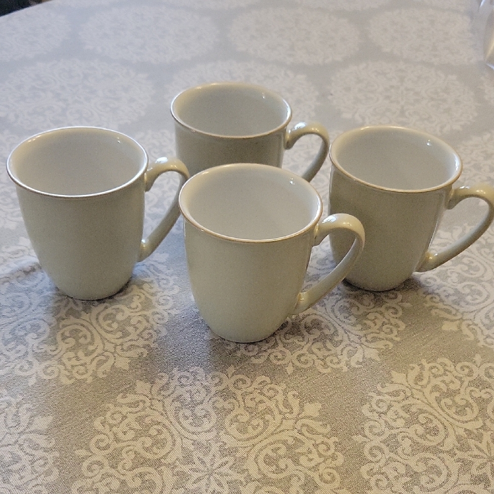 Set Of 4 Denby "Linen" mugs 🇬🇧